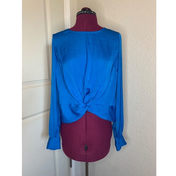 Vibrant Blue Blouse - Picture 1 of 5